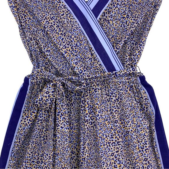 SEAFOLLY Spirit Animal Jumpsuit Blue Cheetah Print S - Picture 3 of 9